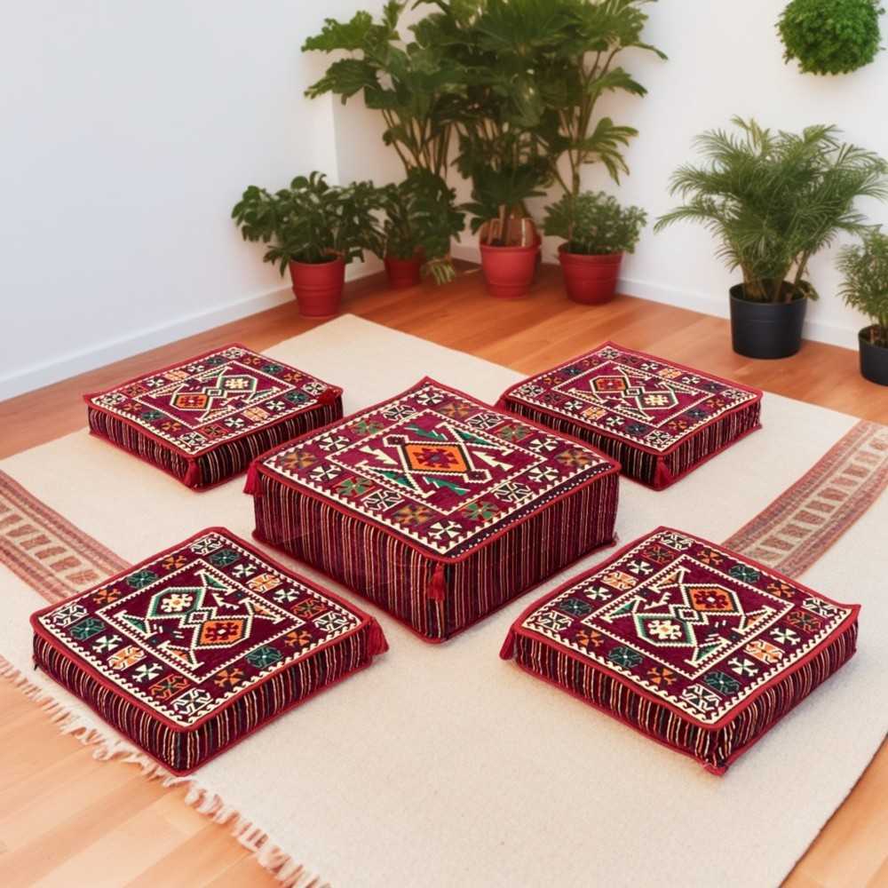 ANATOLIA 5-Piece Combo Floor Cushion Set