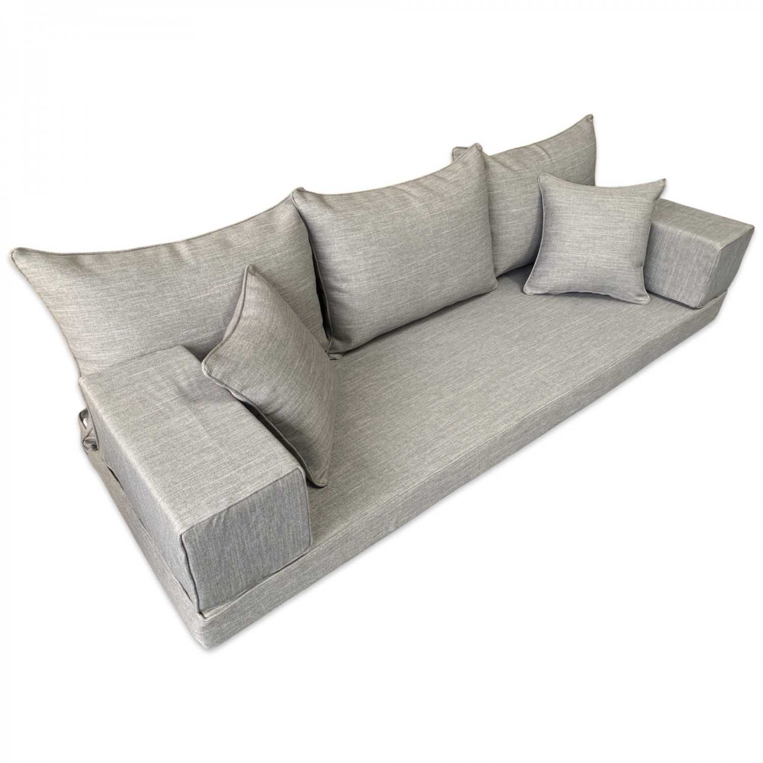 SERENE Three Seater Linen Floor Sofa Set