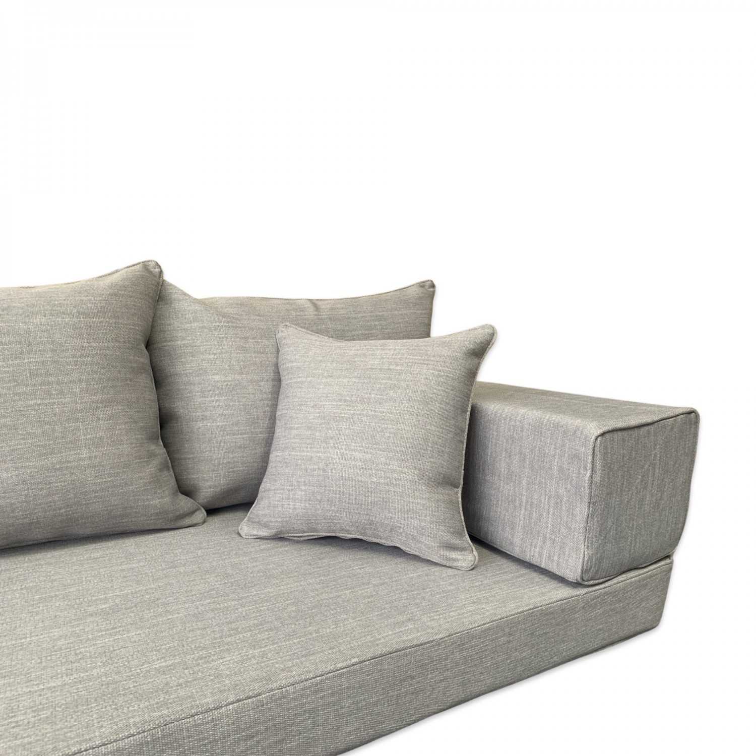 SERENE Three Seater Linen Floor Sofa Set