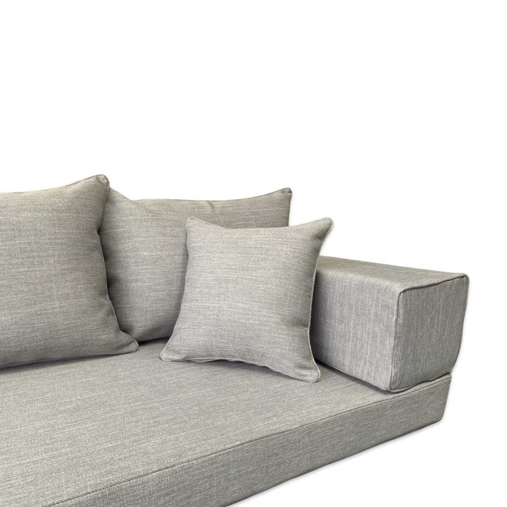 SERENE Three Seater Linen Floor Sofa Set