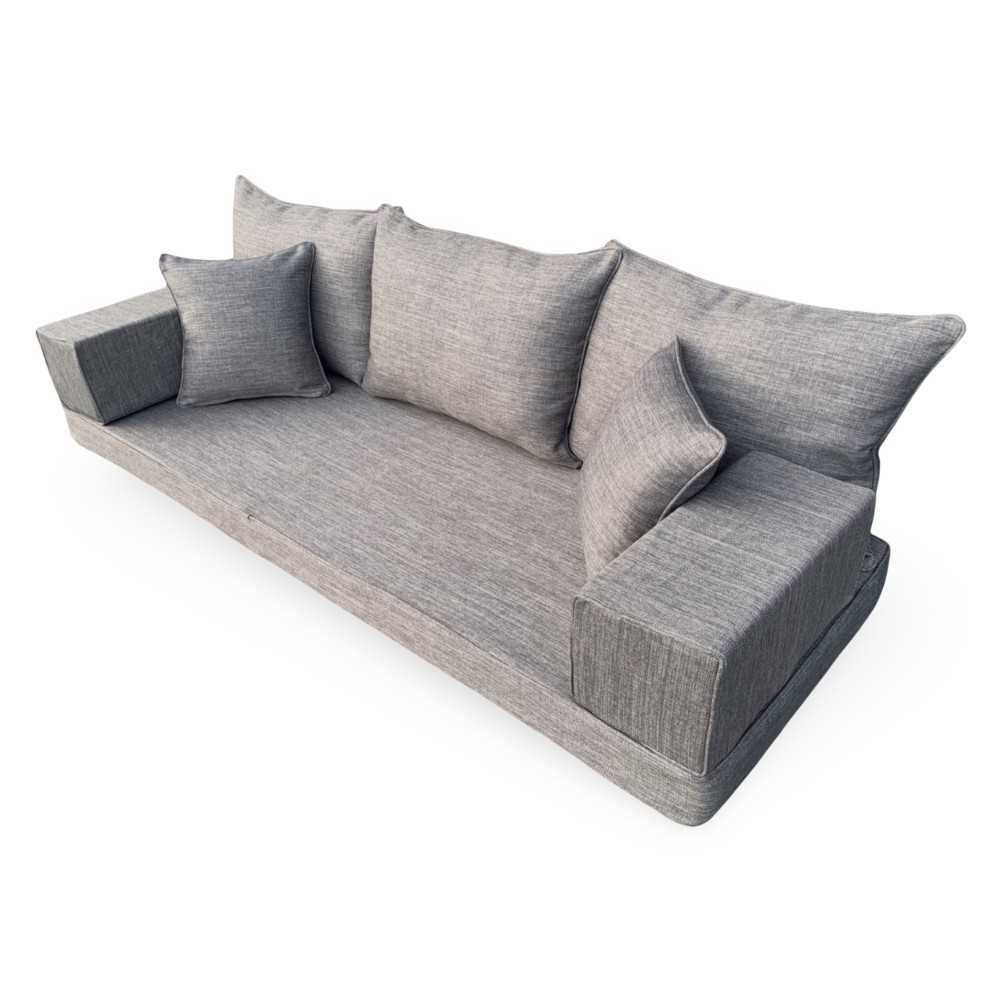 SERENE Three Seater Linen Floor Sofa Set