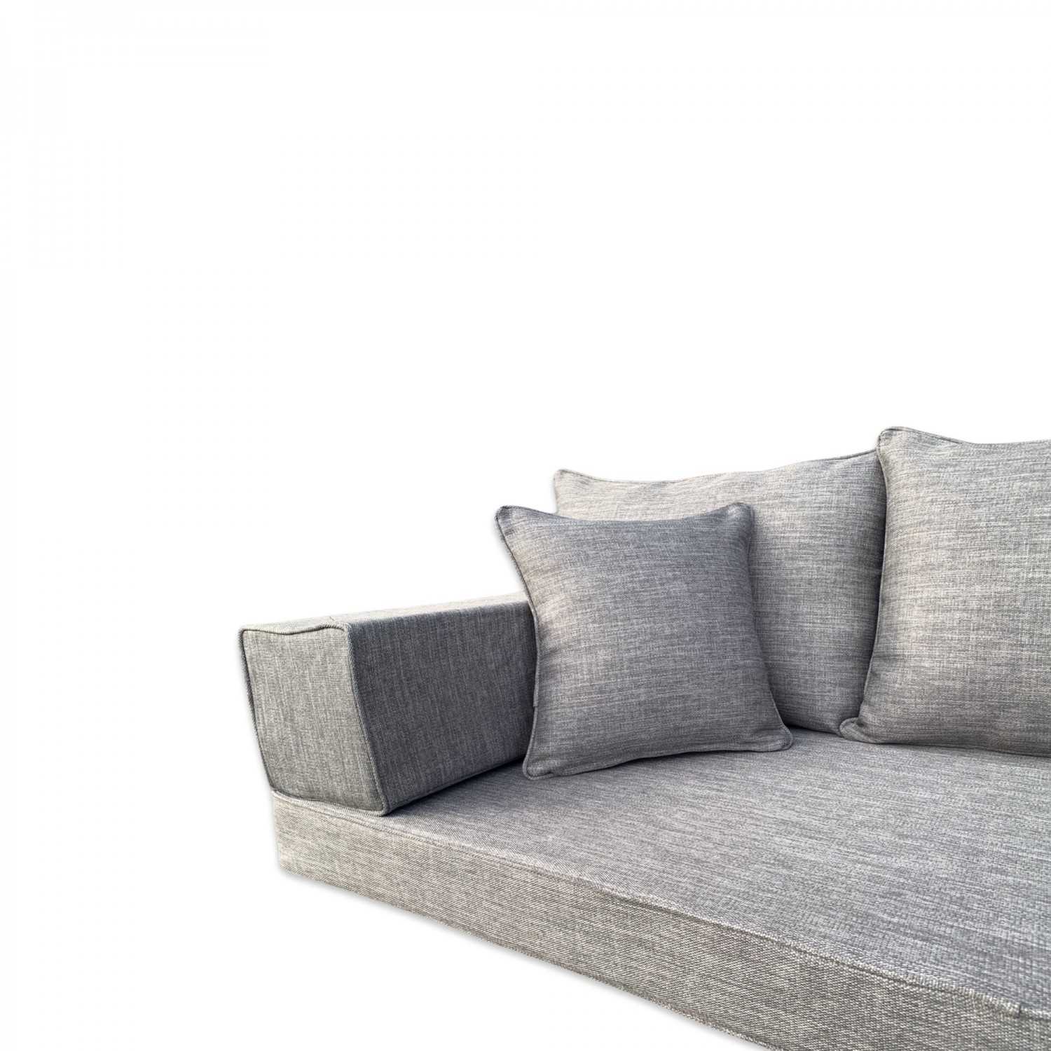 SERENE Three Seater Linen Floor Sofa Set