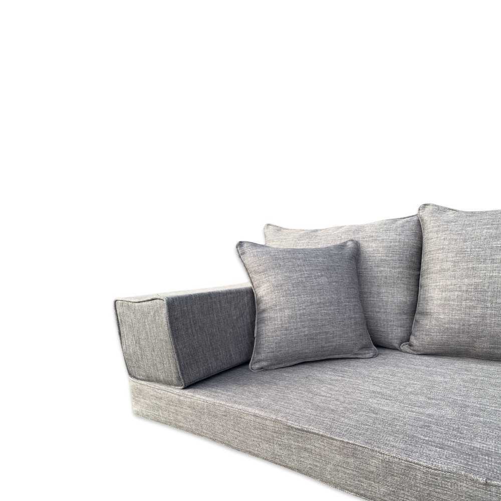 SERENE Three Seater Linen Floor Sofa Set