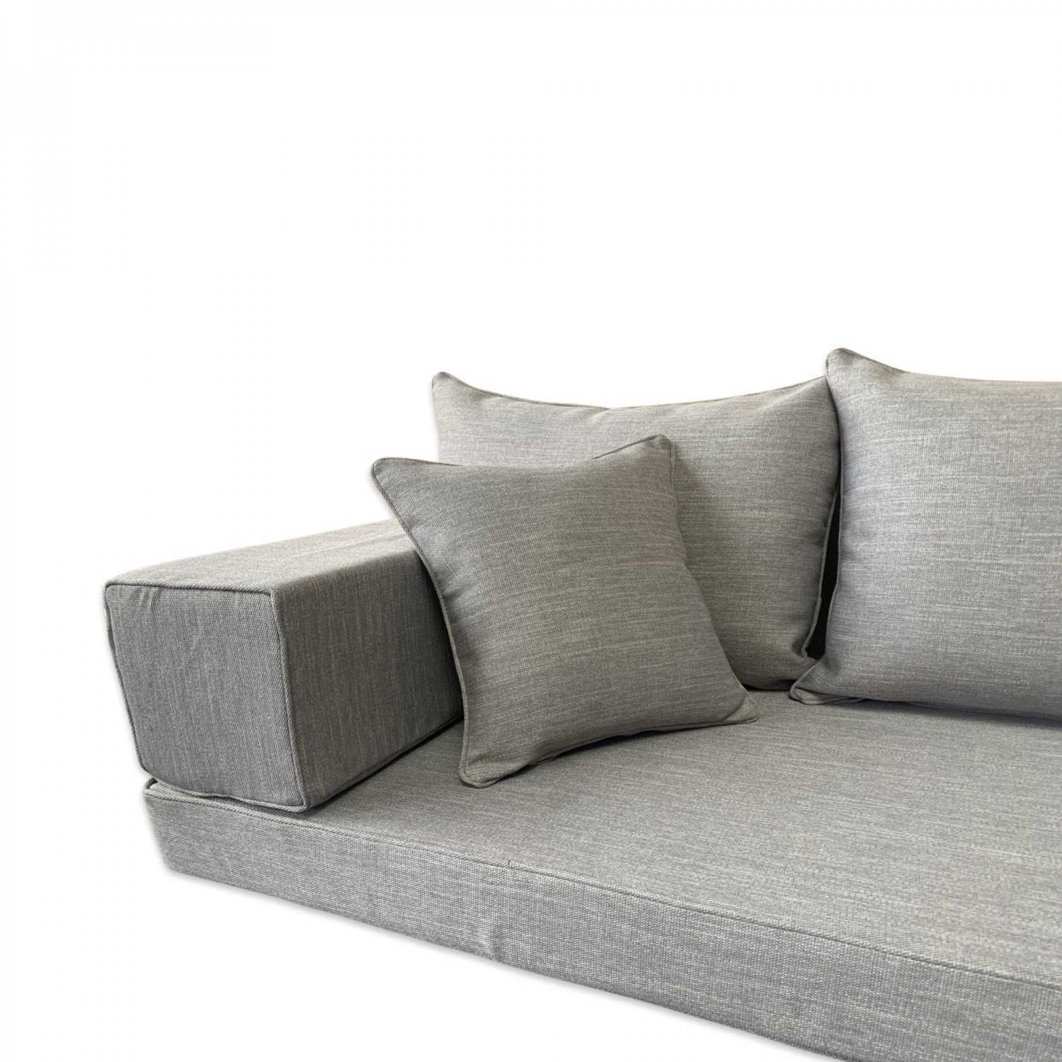 SERENE Three Seater Linen Floor Sofa Set