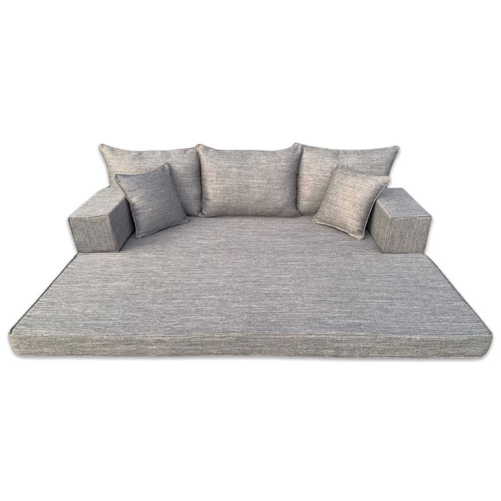 SERENE Double Base Linen Floor Sofa Set