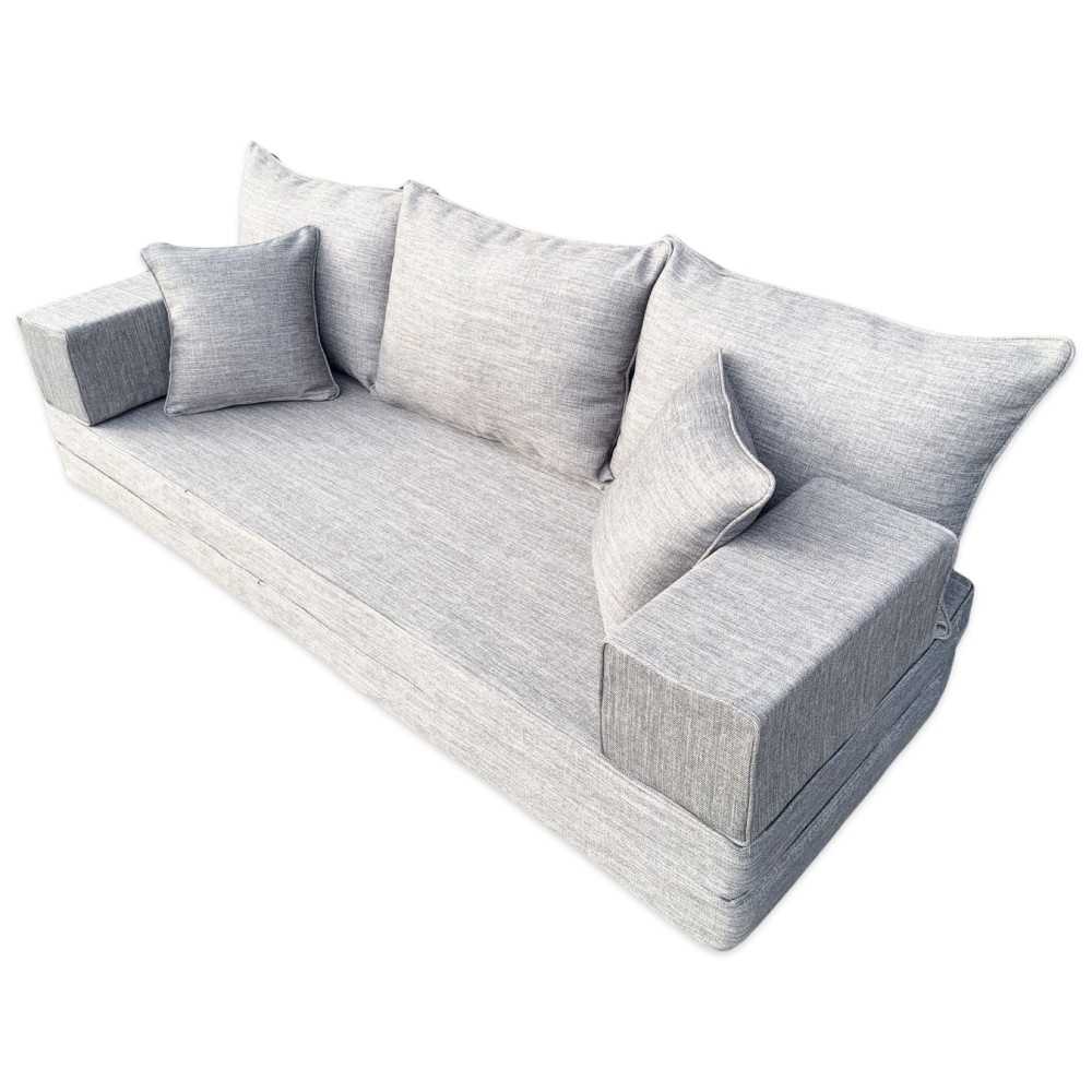 SERENE Double Base Linen Floor Sofa Set