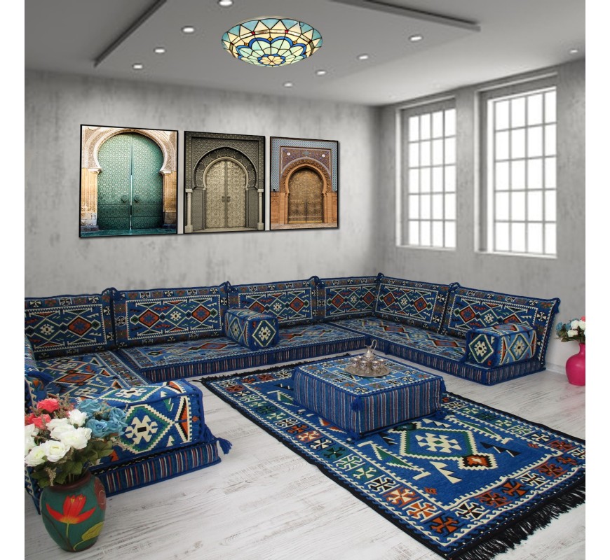 How to decorate your home with Arabic Majlis Floor Sofas